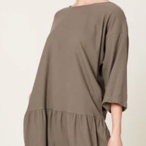 Black Crane Easy Dress